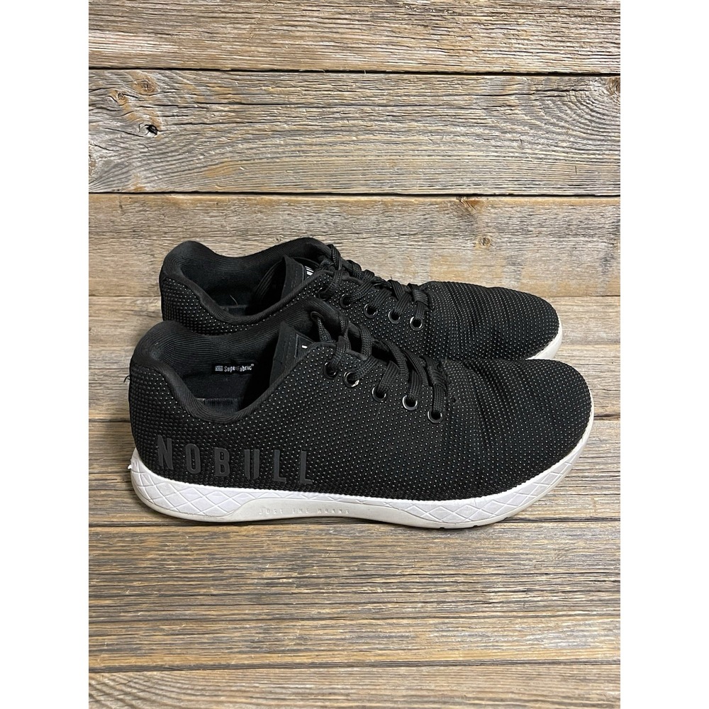 Nobull Crossfit Trainer Mens 7.5 W 9 Black Walking Trail Training Running Shoes